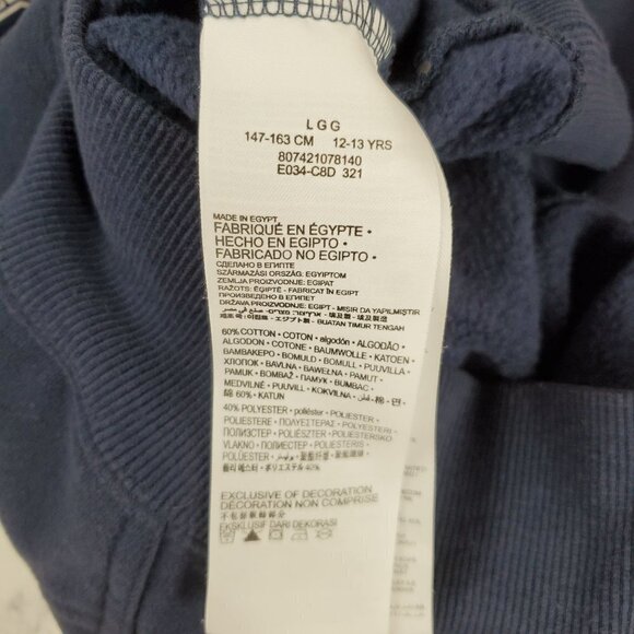 Levi's Boy's Large Navy Blue Hoodie Sweatshirt Sleeve Graphic Logo - Picture 9 of 9